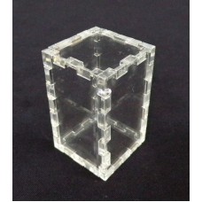 Κουτί για μπομπονιέρα 3X3X5 με καπάκι από Plexiglass-Πλεξιγκλας
