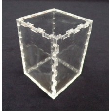 Κουτί για μπομπονιέρα 5X5X7 με καπάκι από Plexiglass-Πλεξιγκλας