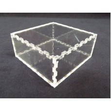 Κουτί για μπομπονιέρα 7Χ7Χ4 με καπάκι από Plexiglass-Πλεξιγκλας