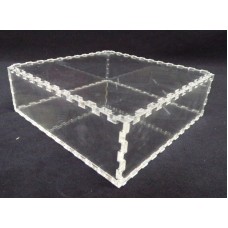 Κουτί για μπομπονιέρα 14Χ14Χ4 με καπάκι από Plexiglass-Πλεξιγκλας