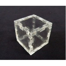 Κουτί για μπομπονιέρα 3X3X3 με καπάκι από Plexiglass-Πλεξιγκλας
