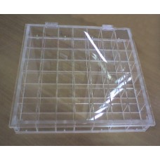 Κασετινα - Κουτι 35 θεσεων με καπακι 40x40x7 απο Plexiglass - Πλεξιγκλας