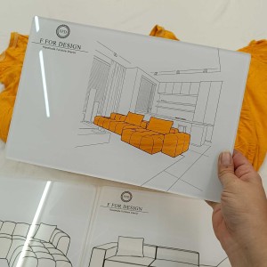 Εκτύπωση σε ακρυλικό για δειγματισμό υλικών